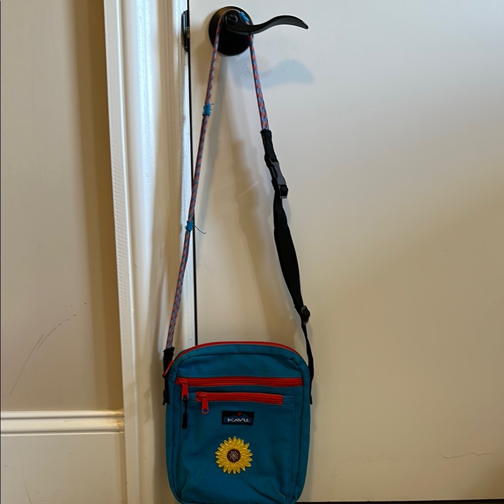 Kavu Blue and Red Crossbody Bag